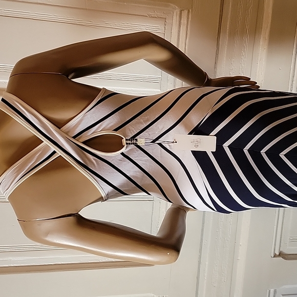 LeShop Maxi Dress navy and white - Picture 5 of 9